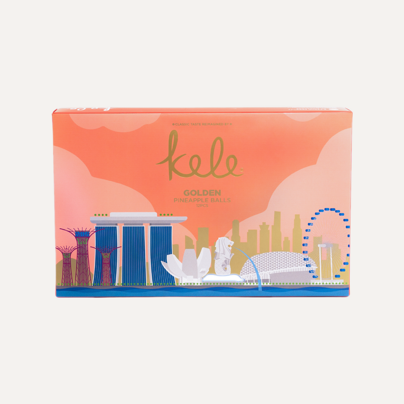 Kele · Skyline Souvenir Box — Golden Pineapple Balls